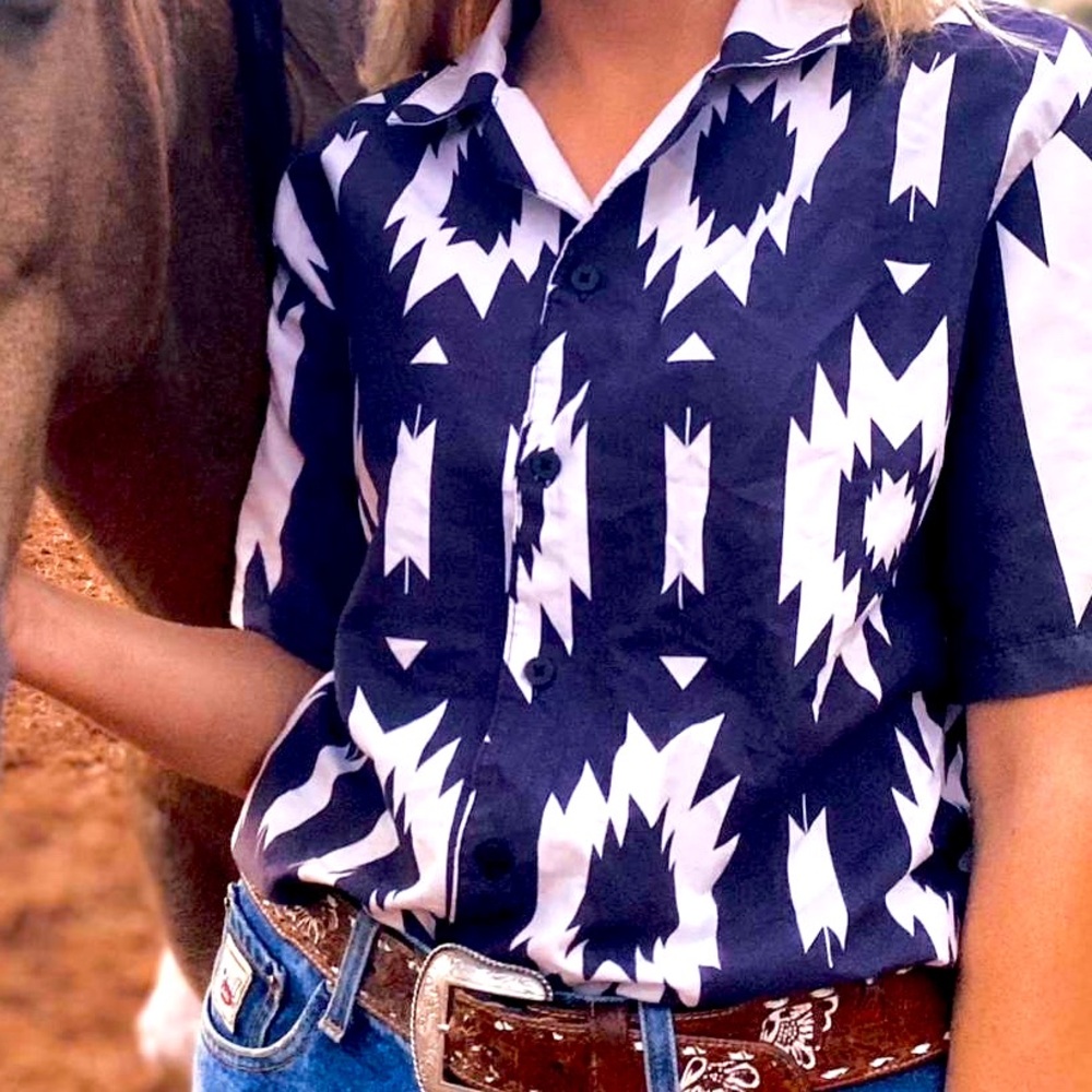 Short sleeve western shirt